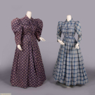 ONE PRINTED COTTON WRAPPER &amp; ONE DAY DRESS, 1890s