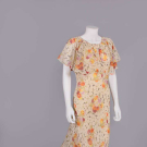 PRINTED SILK AFTERNOON DRESS, USA, 1930s
