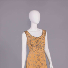 SEQUINED CREPE EVENING DRESS, 1930s