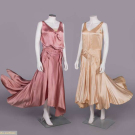 TWO SILK SATIN EVENING DRESSES, PHILADELPHIA, EARLY 1930s