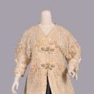 TAPE LACE &amp; SILK EVENING COAT, NEW YORK, 1910s