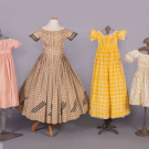 FOUR CHILDRENS DRESSES, LATE 1830s-1850s