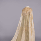 BEADED &amp; SEQUINED SILK SHOULDER TRAIN, 1920s