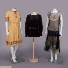 TOURIST TRADE DAY DRESS, VELVET BLOUSE &amp; LACE PARTY DRESS, 1920s