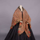 WOVEN PAISLEY SHAWL, MID 19TH C