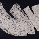 ITALIAN NEEDLE LACE YARDAGE &amp; THREE CHANTILLY VEILS, 1840S- EARLY 20TH C
