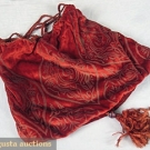 DESIGNER STENCILED VELVET BAG, c. 1920