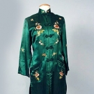 CHINESE EMBROIDERED SILK COAT, c. 1930