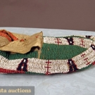 SIOUX BEADED SOLE MOCASSIN, 19th C