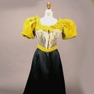 SILK &amp; VELVET LONDON BALLGOWN, c. 1895