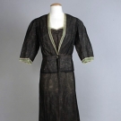 LUCIEN LELONG DECO EVENING ENSEMBLE, 1930s