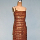GOLD LAME EVENING GOWN, 1930s