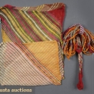 INDIAN TIE DYED COTTON TURBAN, c. 1930