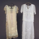 2 EMBROIDERED SUMMER TEA GOWNS, 1920s