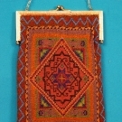 CARPET PATTERN BEADED BAG, 1920s